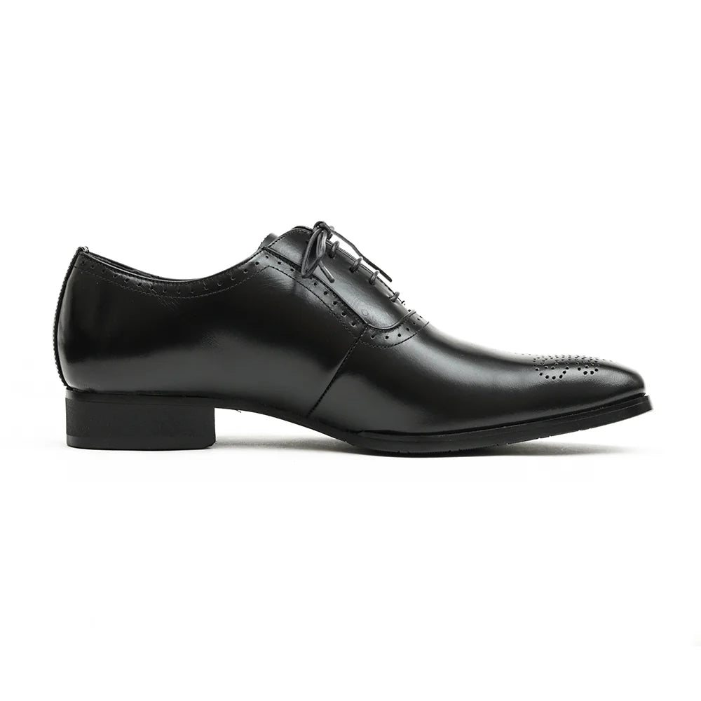602 Dress Shoes Medallion Black