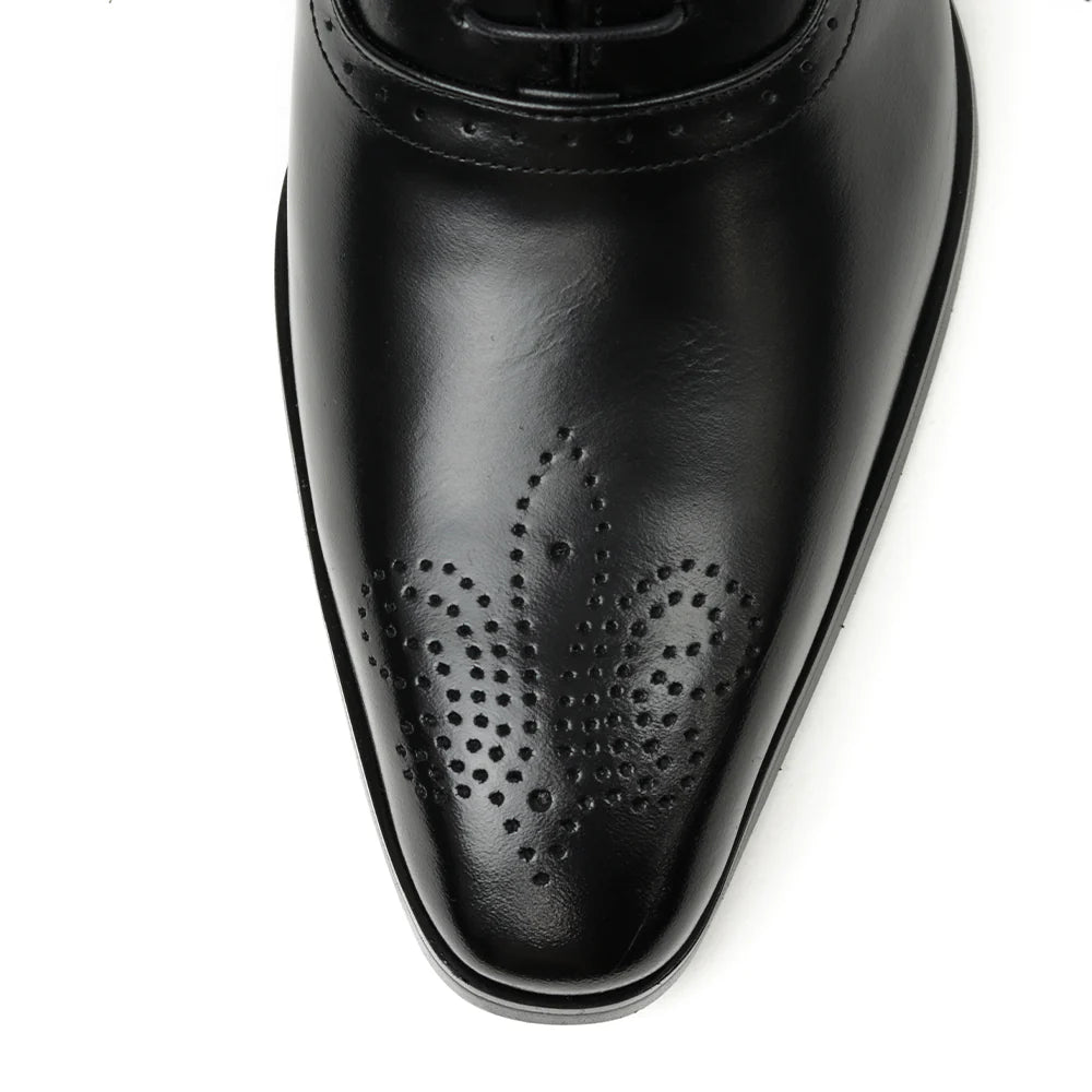 602 Dress Shoes Medallion Black