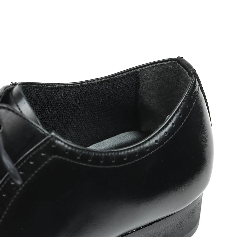 602 Dress Shoes Medallion Black