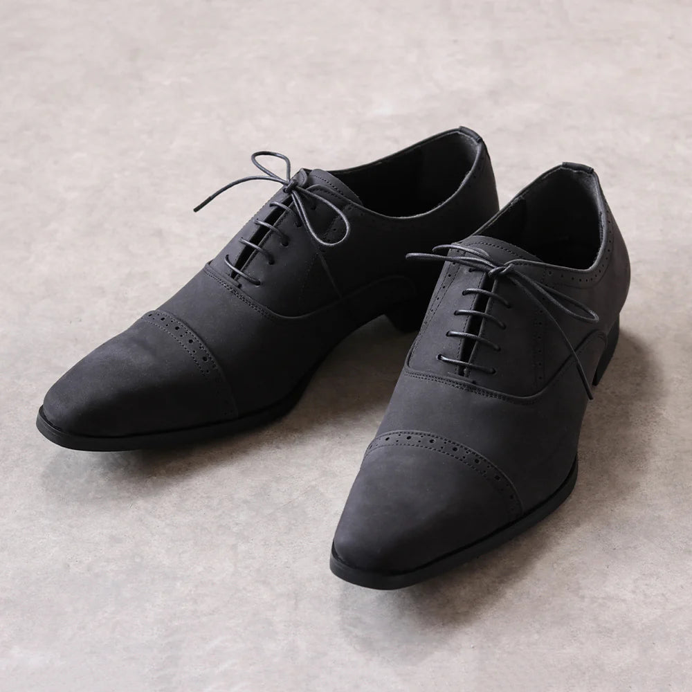 205 STRAIGHT TIP MEDALLION / Nubuck (Gray)